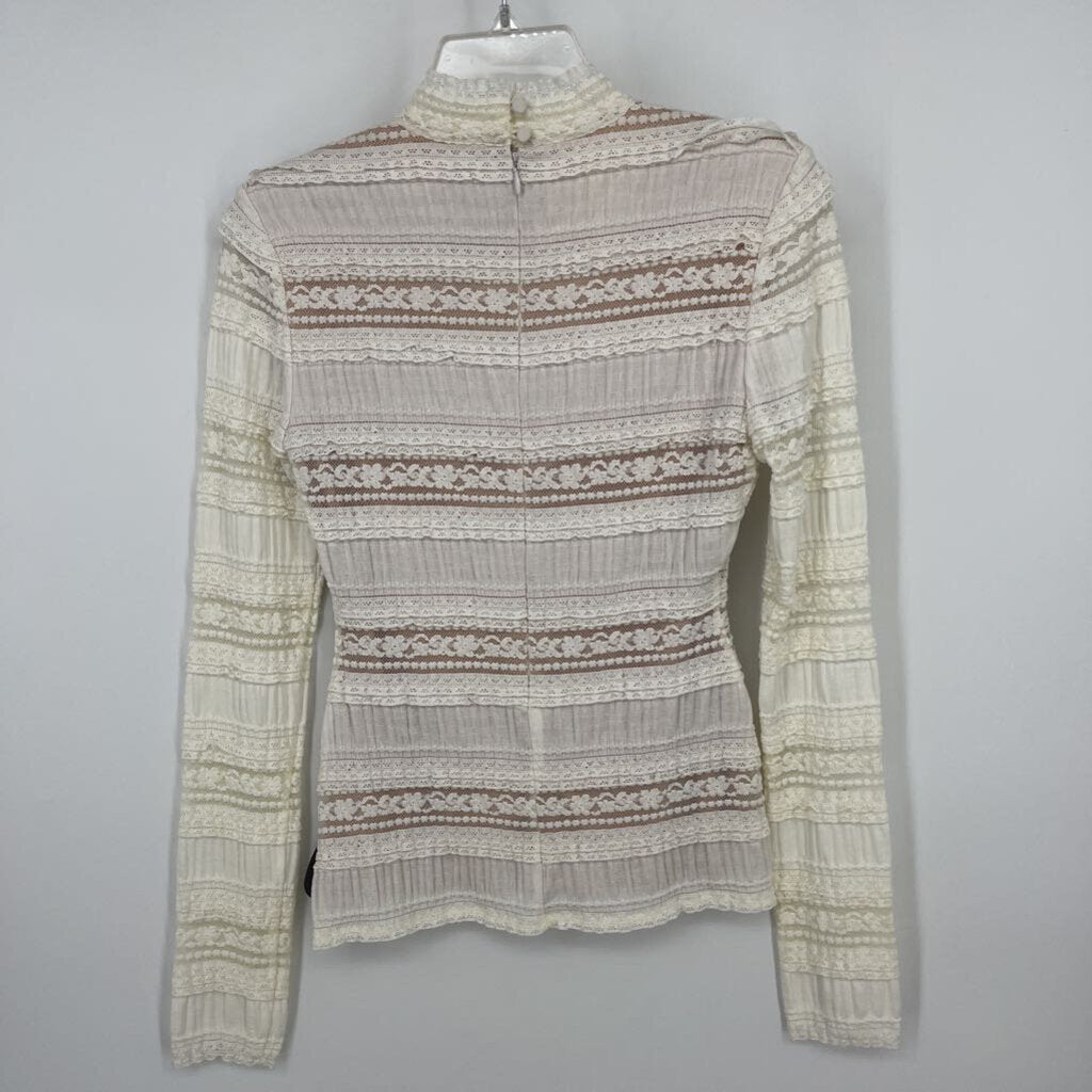 Cinq a Sept, 5a'7 Cinq a sept L/s Lace shirt