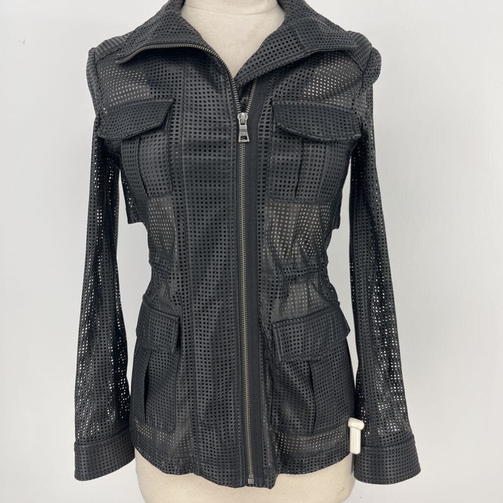 BCBG Max Azria, BCBG Open Weave Utility Jacket