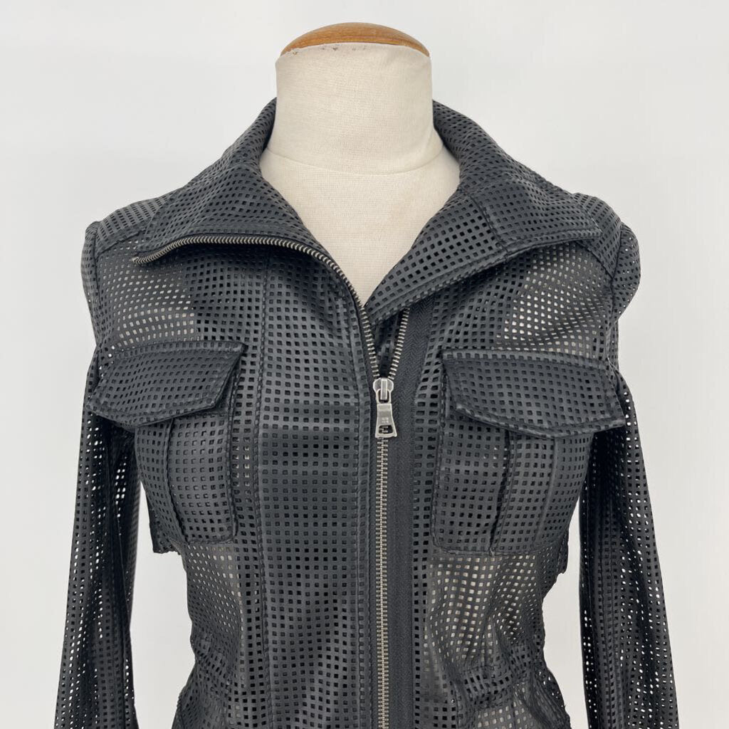 BCBG Max Azria, BCBG Open Weave Utility Jacket