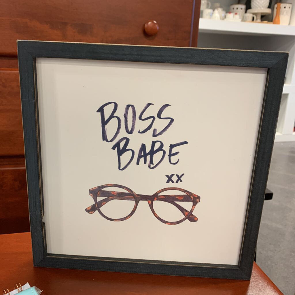 Amanda's Exchange Consignment, Boss Babe Sign