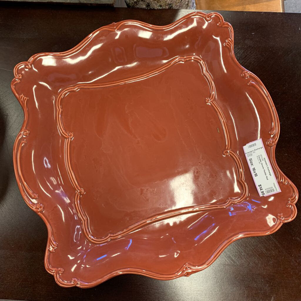 Amanda's Exchange Consignment, Ceramic Ornate Platter