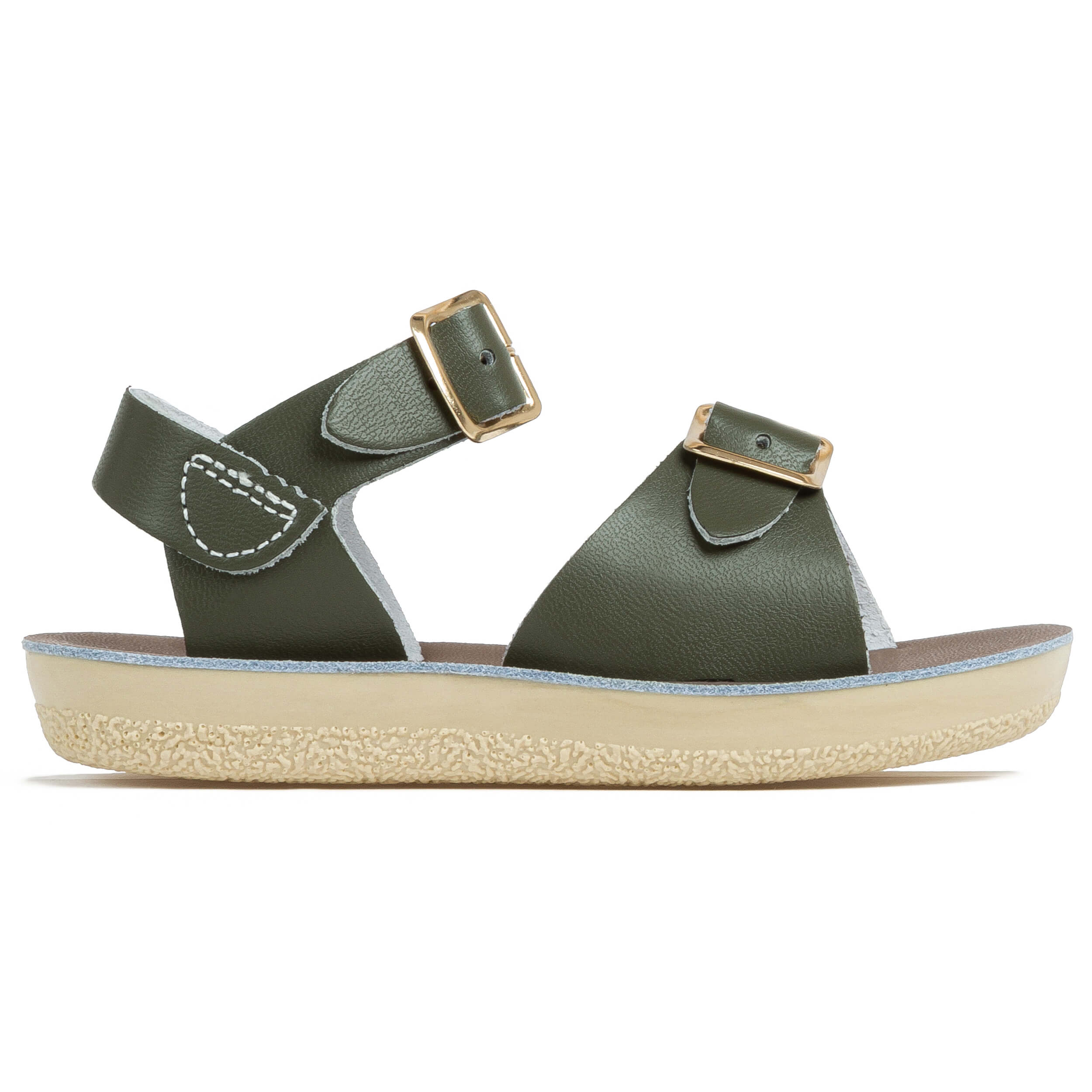 Salt-water, Childs Surfer Sandal - Olive