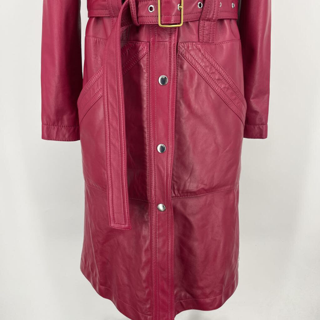 Coach, Coach Leather Trench Coat