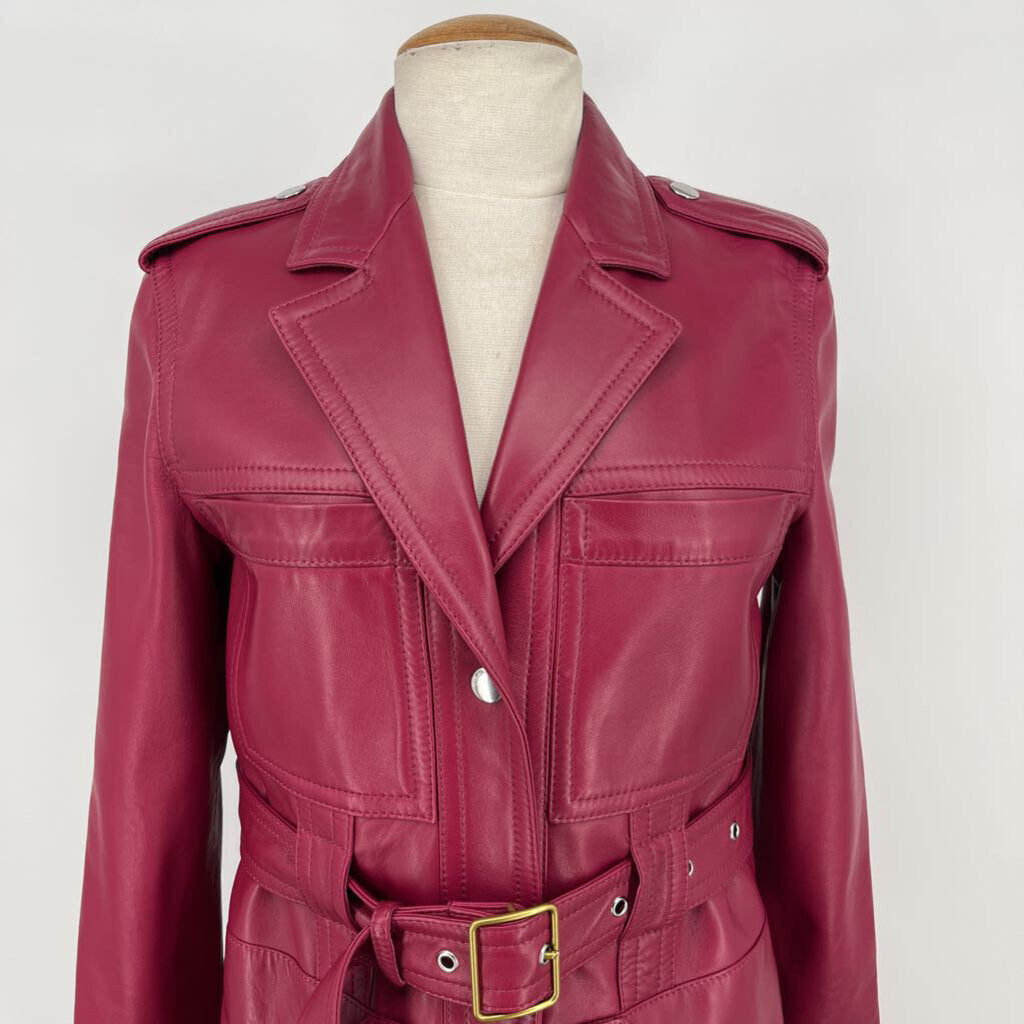 Coach, Coach Leather Trench Coat