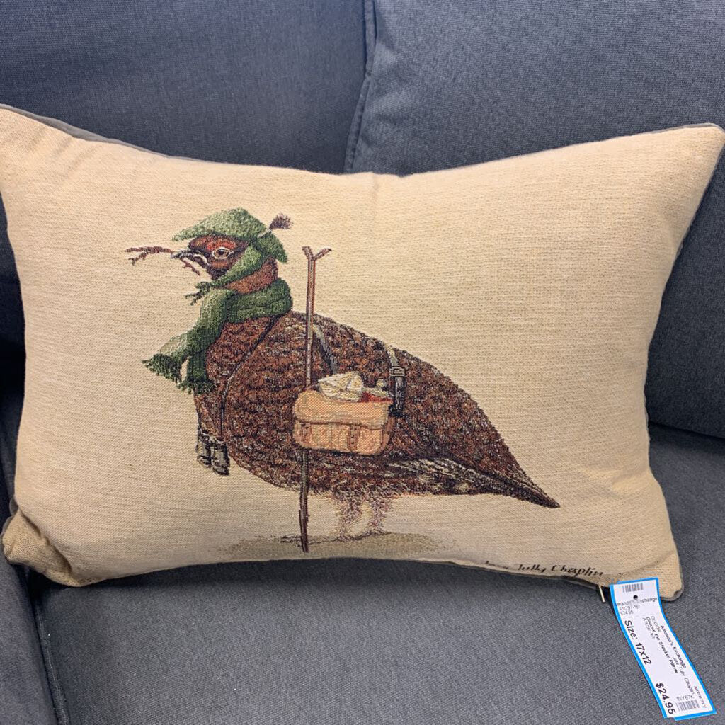 Jani Tully Chaplin, Grouse the Stocker Pillow