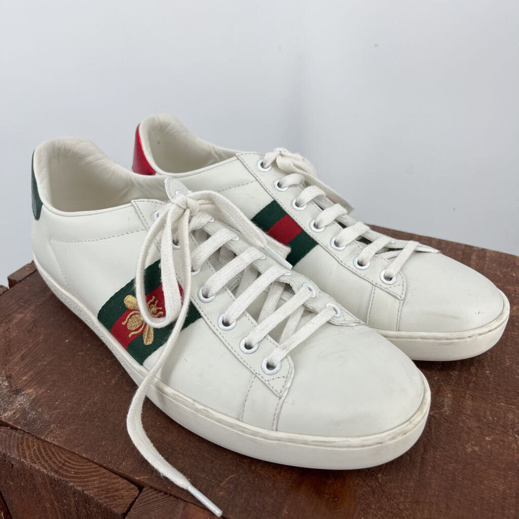 Gucci, Gucci Leather Bee Sneakers