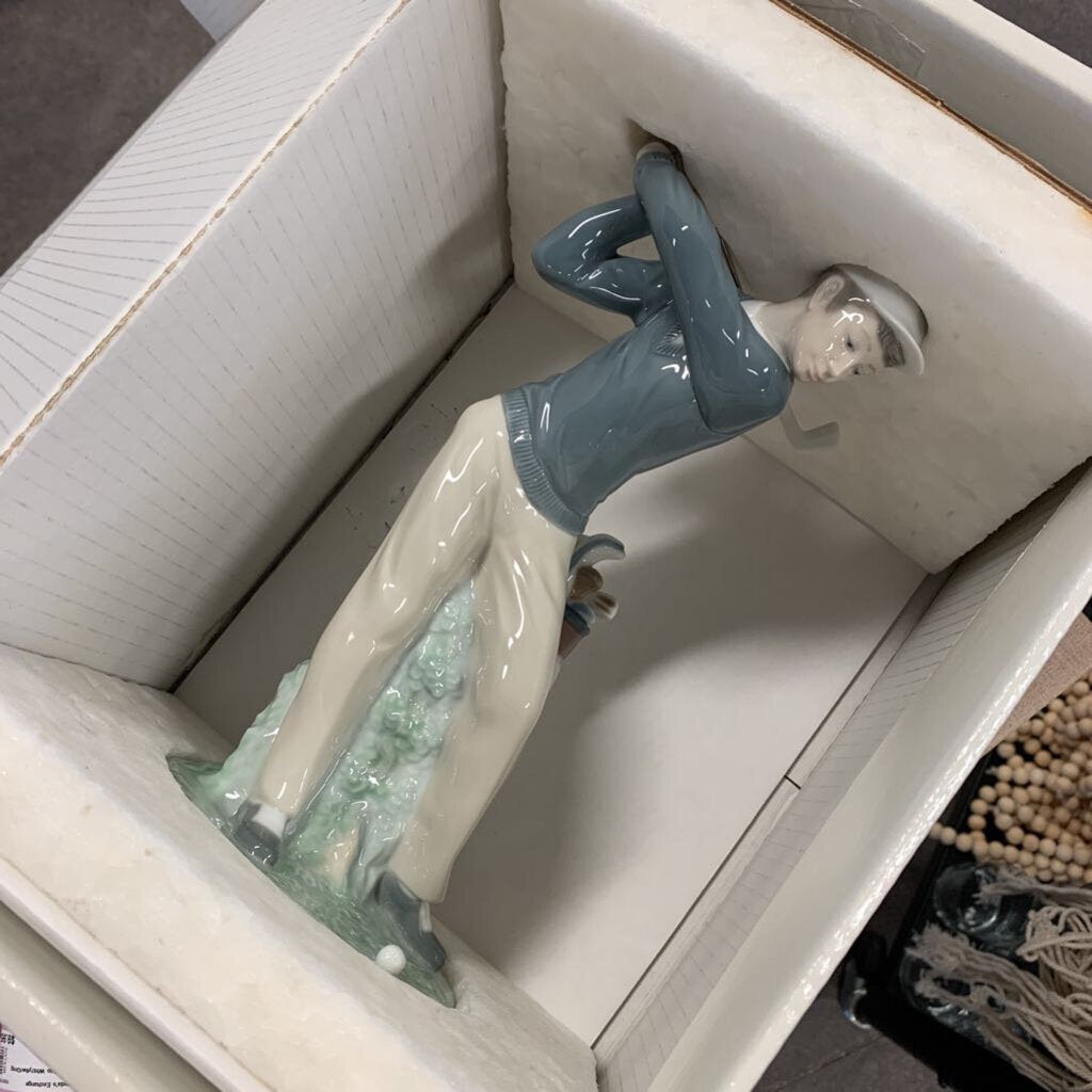 Lladro, Lladro Golfing Man Figurine