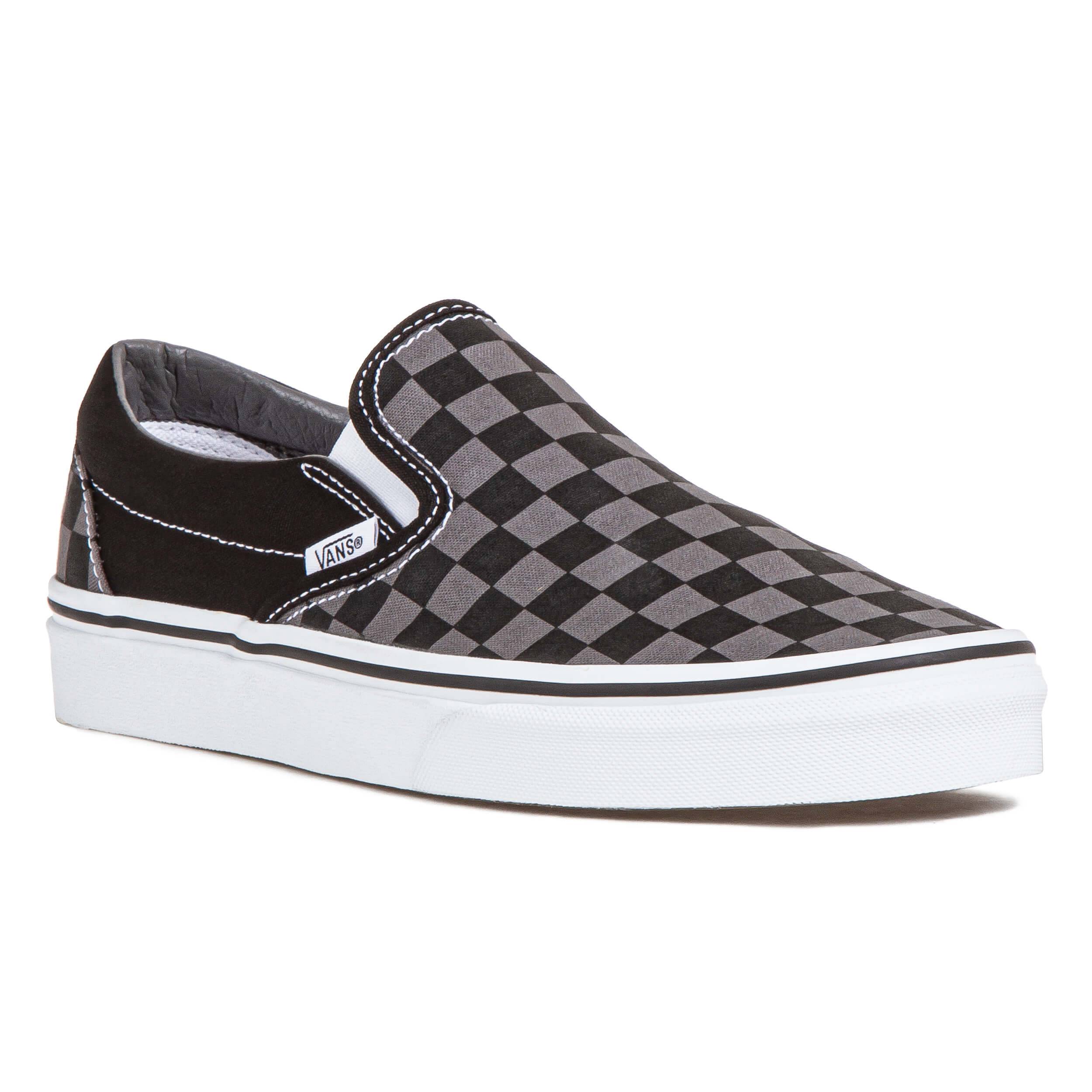 Vans, Men's Classic Slip-on Checkerboard - Pewter