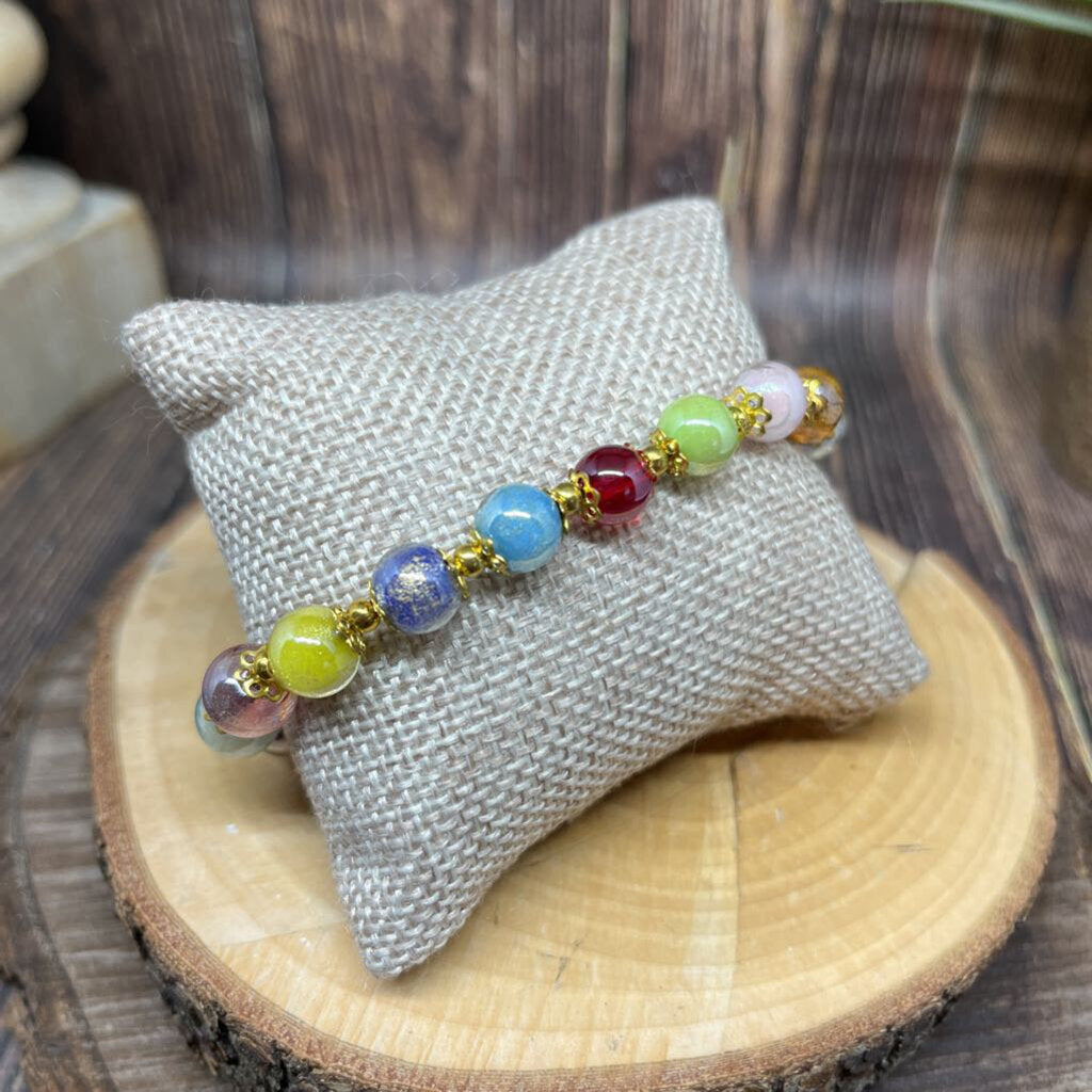 Stauer, Murano Rainbow Bracelet