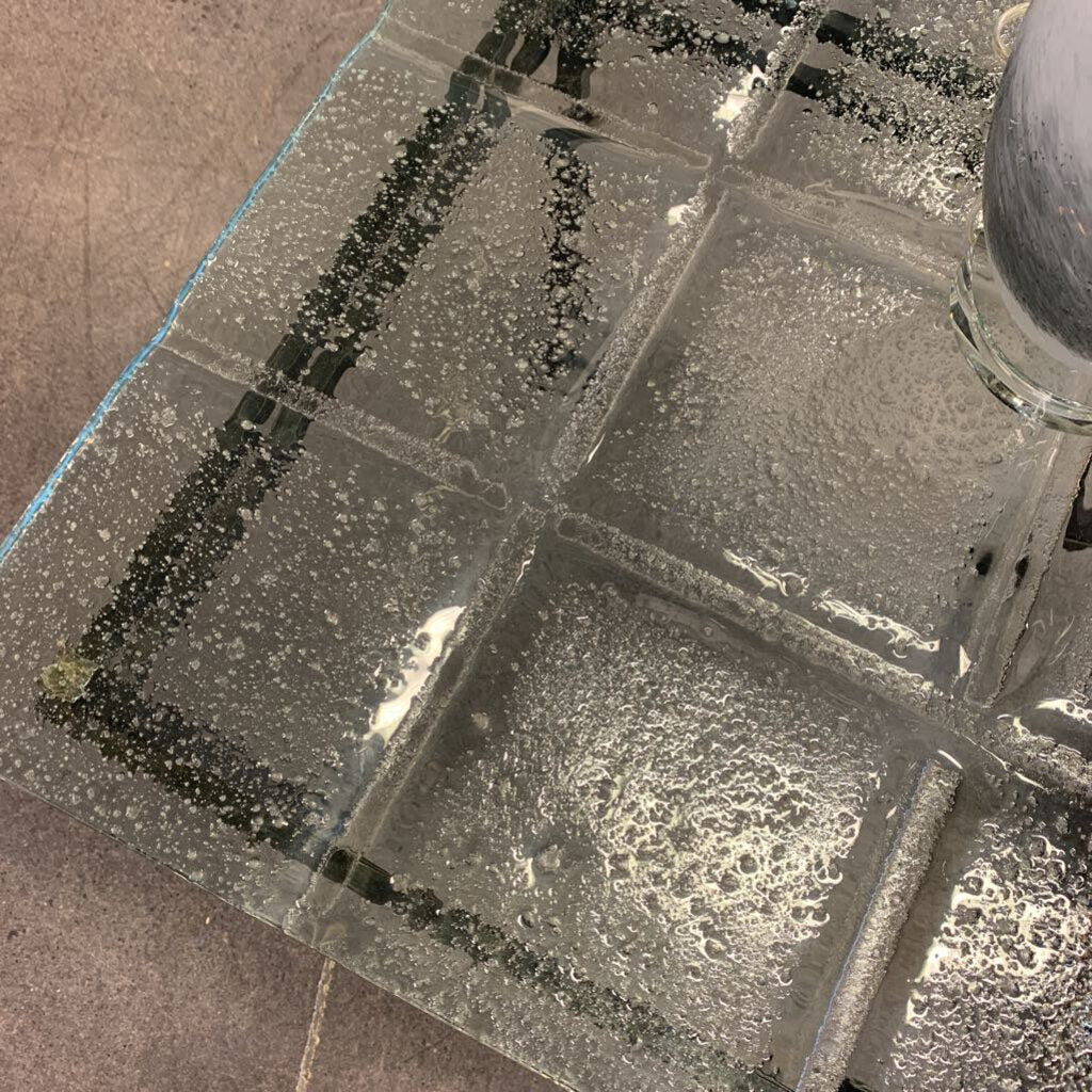 Macy's, Pebbled Glass Side Table