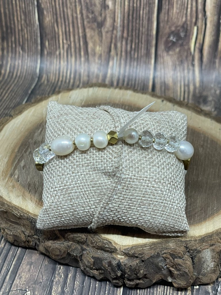 Silpada, Silpada 'Down to Earth' Pearl Bracelet