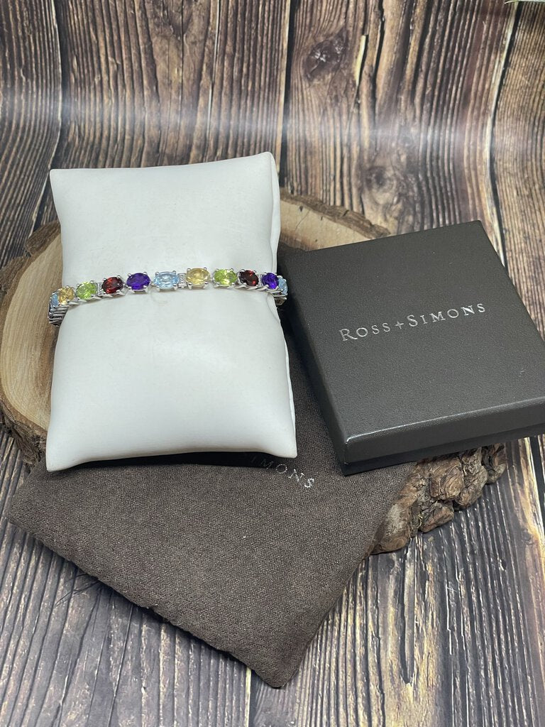 Amanda's Exchange Consignment, Sterling & Gem Tennis Bracelet