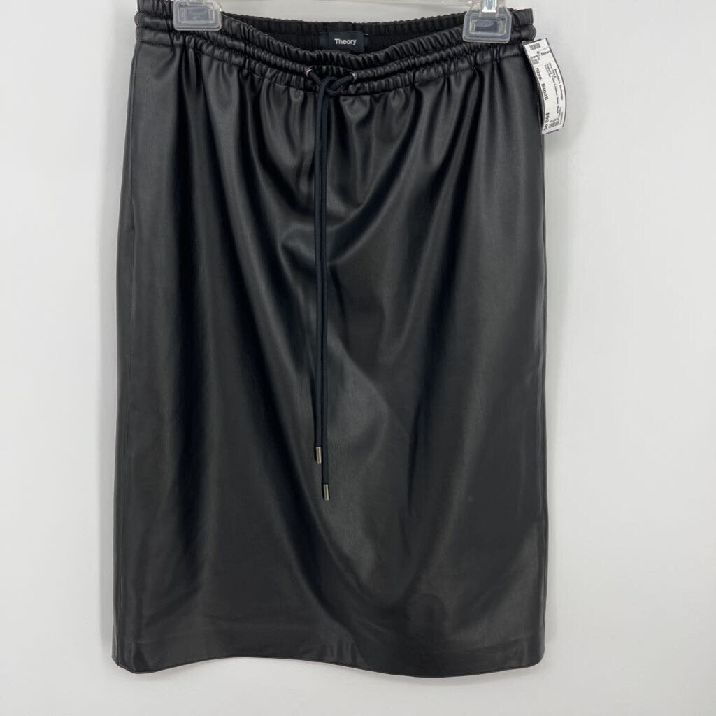 Theory, Theory Faux Leather Skirt