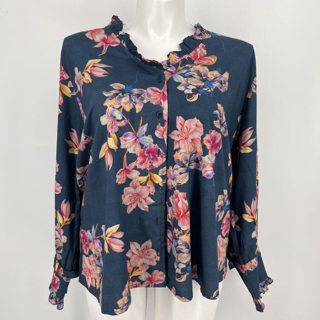 Tolani Collection, Tolani L/s Floral Shirt