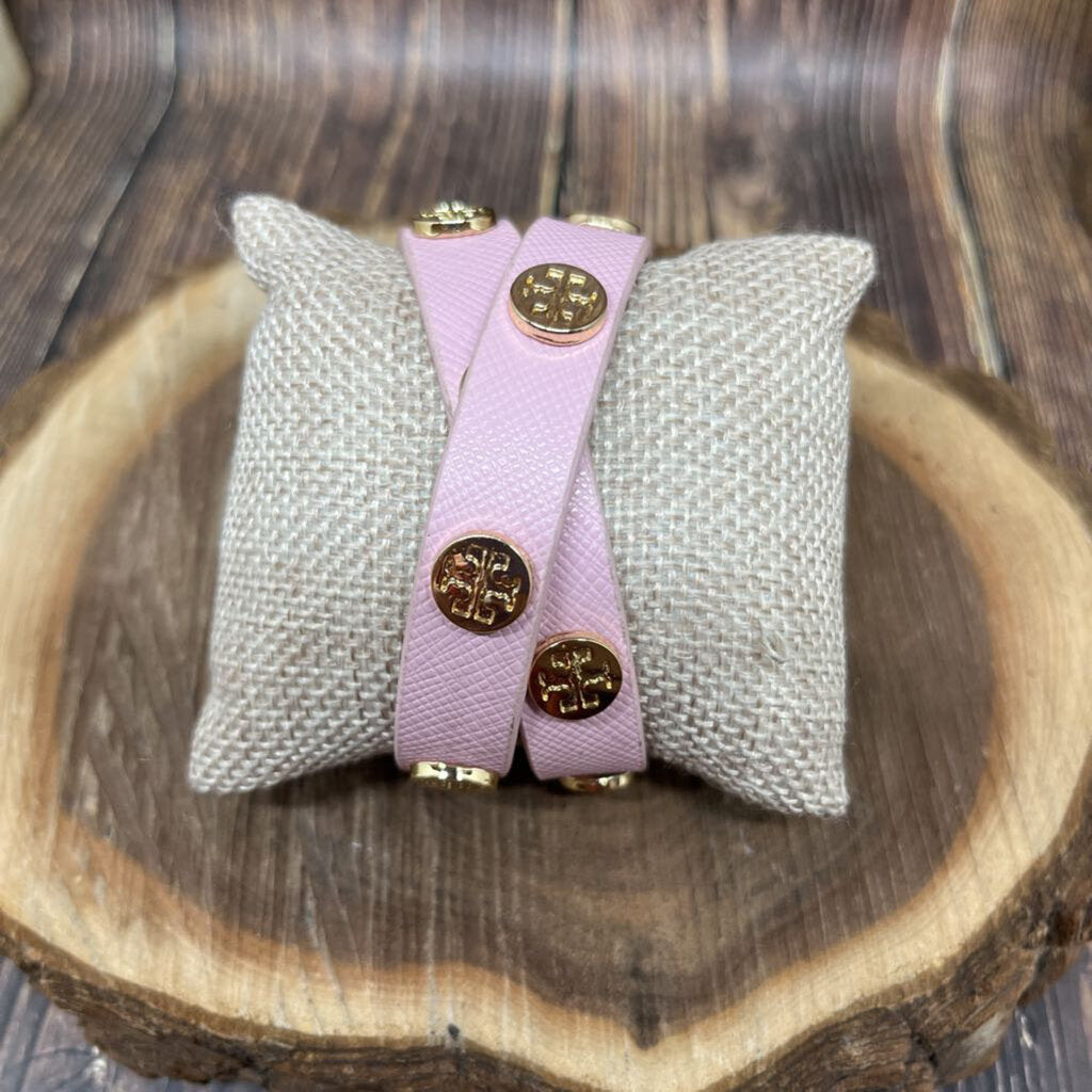 Tory Burch, Tory Burch Wrap Logo Stud Bracelet