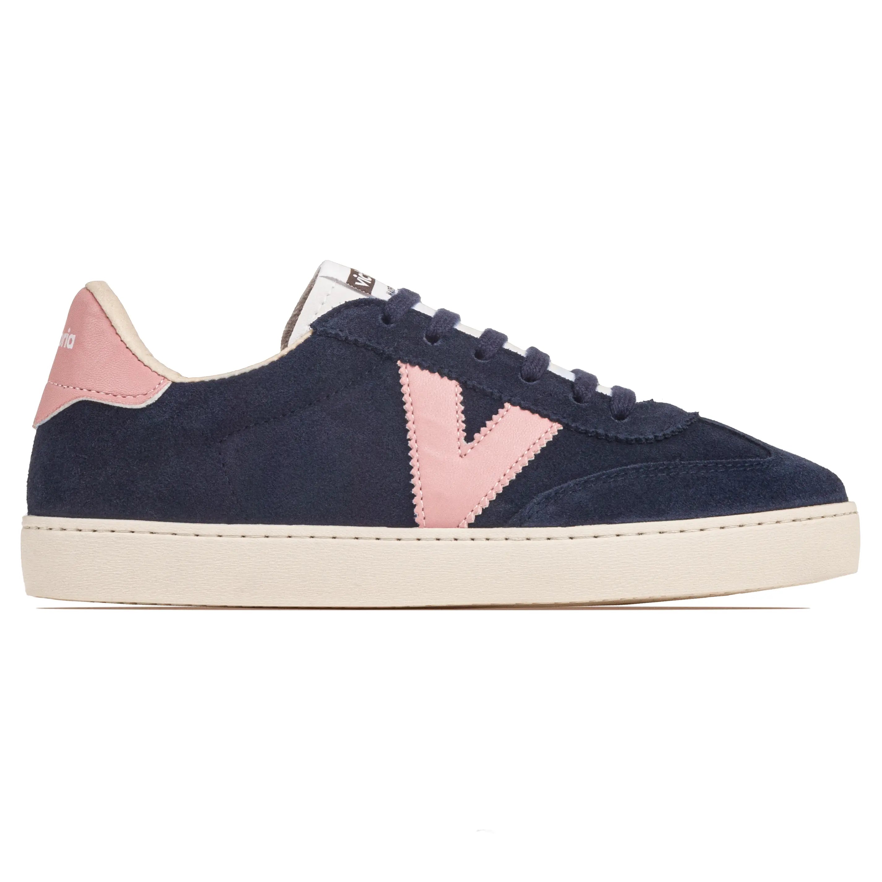 Victoria, Women's Berlin Bike Toe Suede - Navy