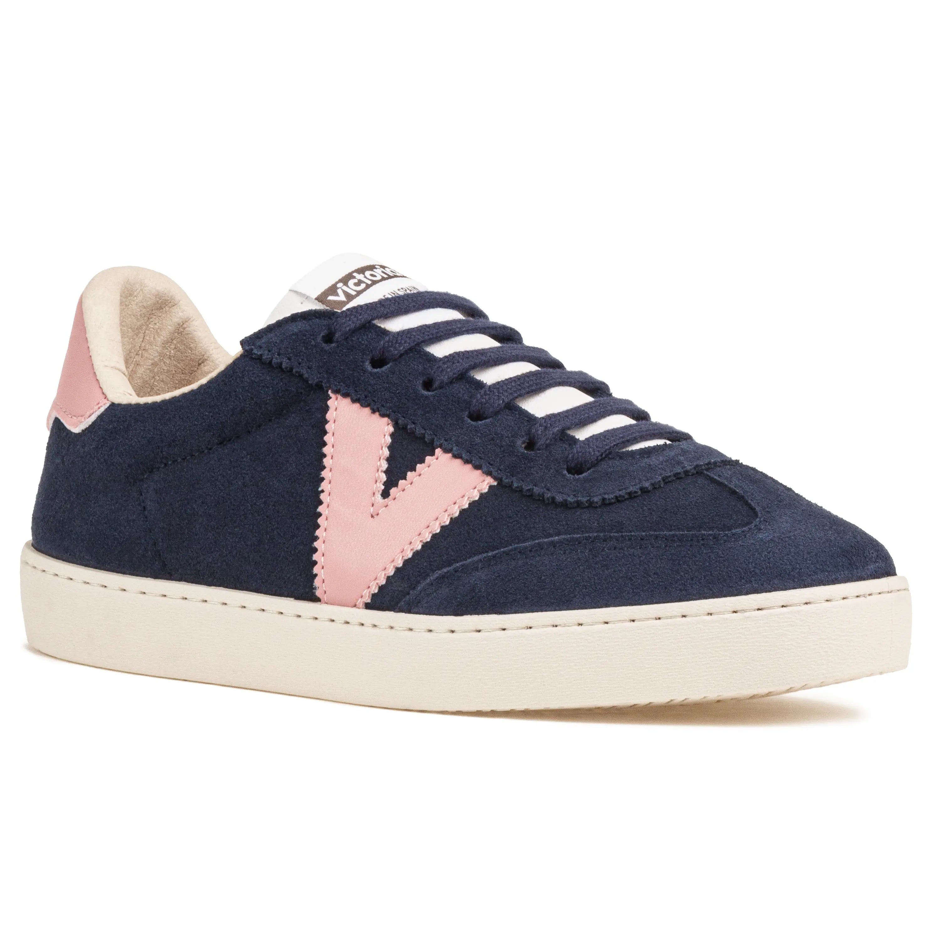 Victoria, Women's Berlin Bike Toe Suede - Navy